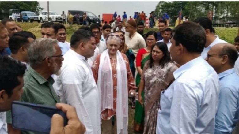 ইজিপির  আওতায় নকলায় খাল  পুনঃ খনন  এর উদ্বোধন